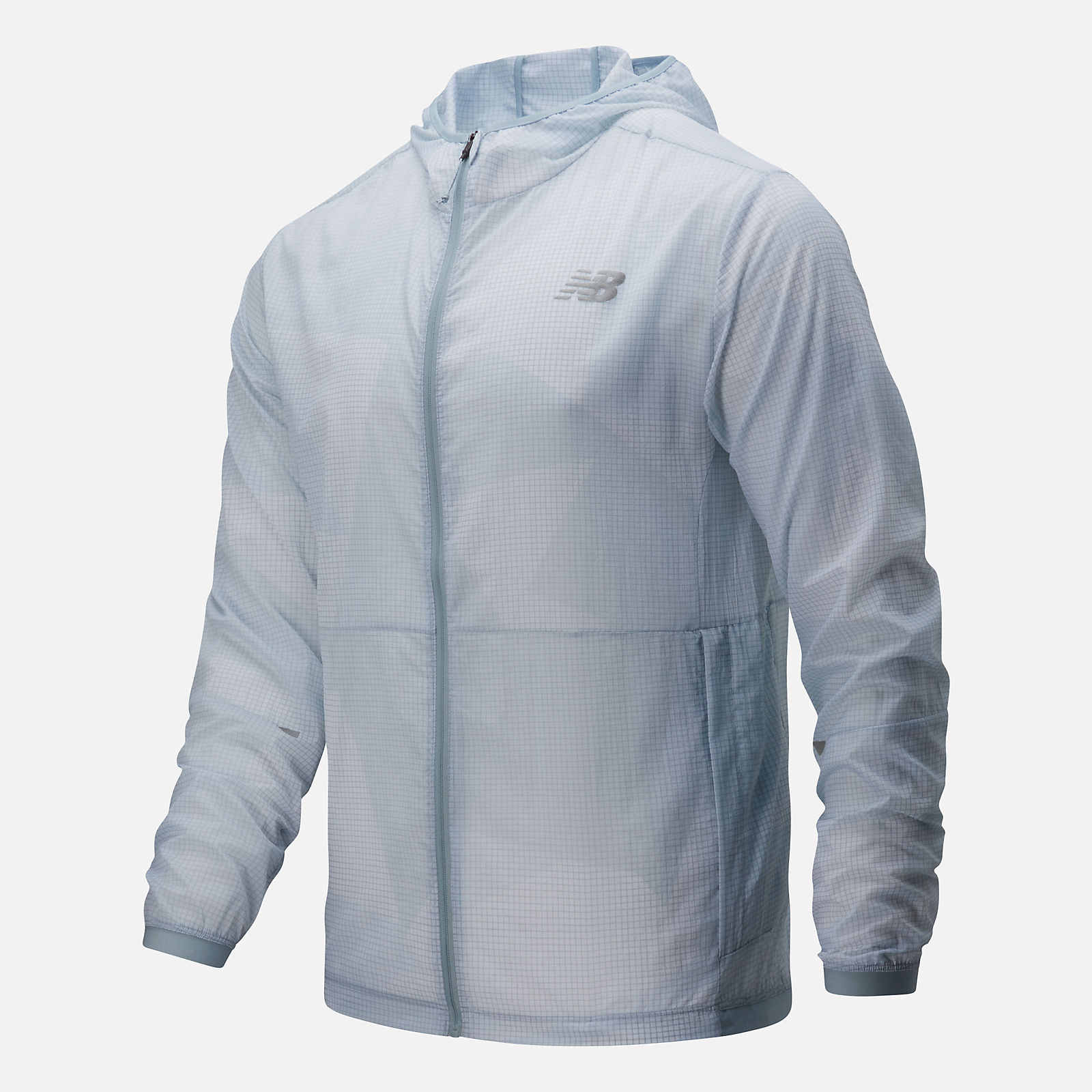 Куртка Impact Run Light цвет: голубой – купить оригинальный товар в  официальном интернет-магазине New Balance в Москве, Спб, России